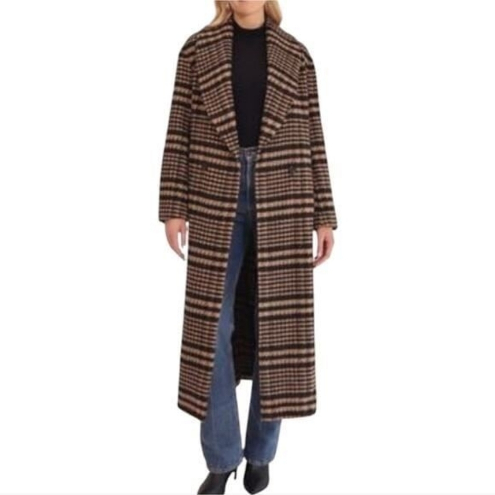 Avec Les Filles coat black and tan size L